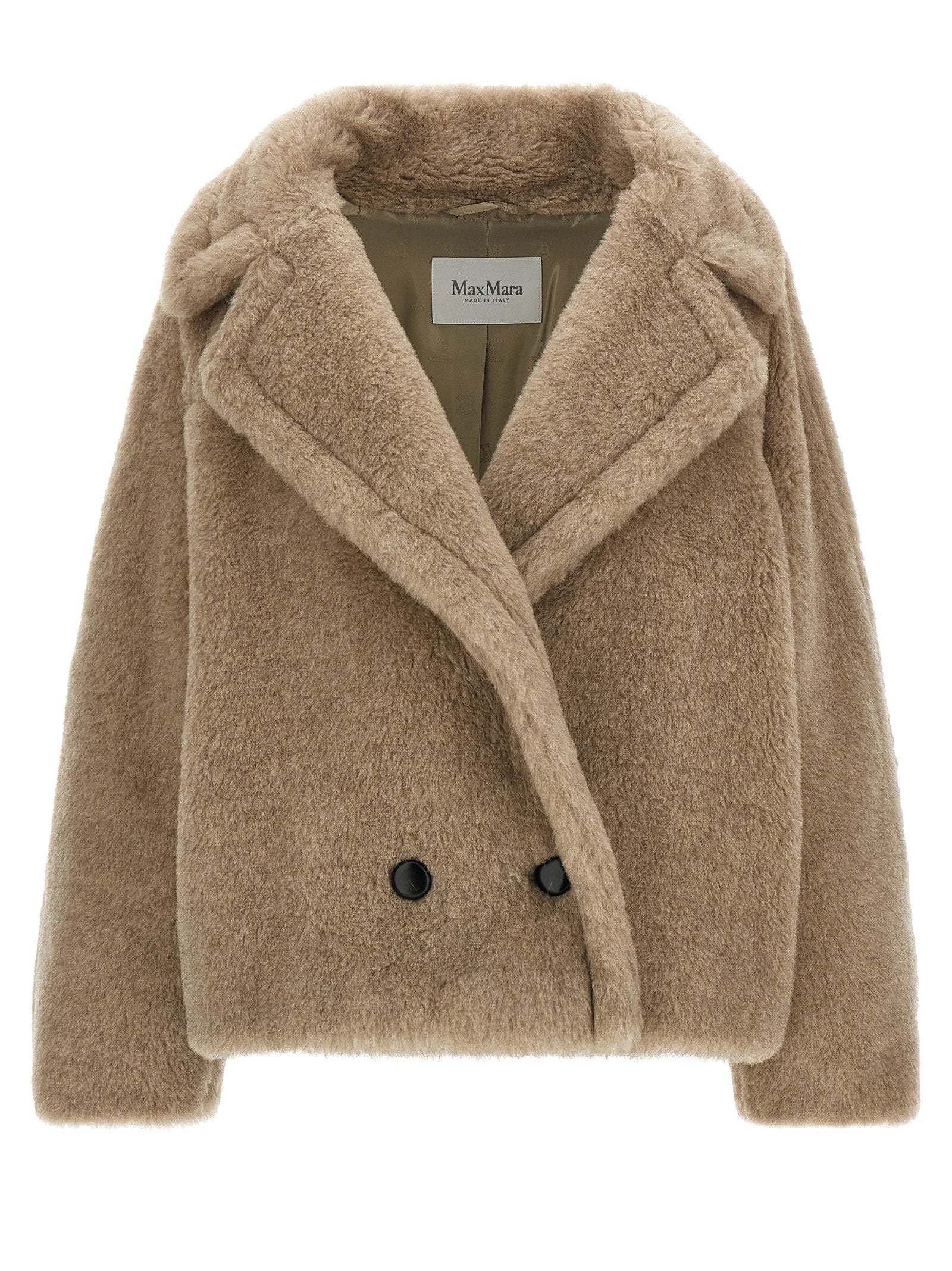 Max Mara Alpaca and Cashmere Blend Coat — Camel
