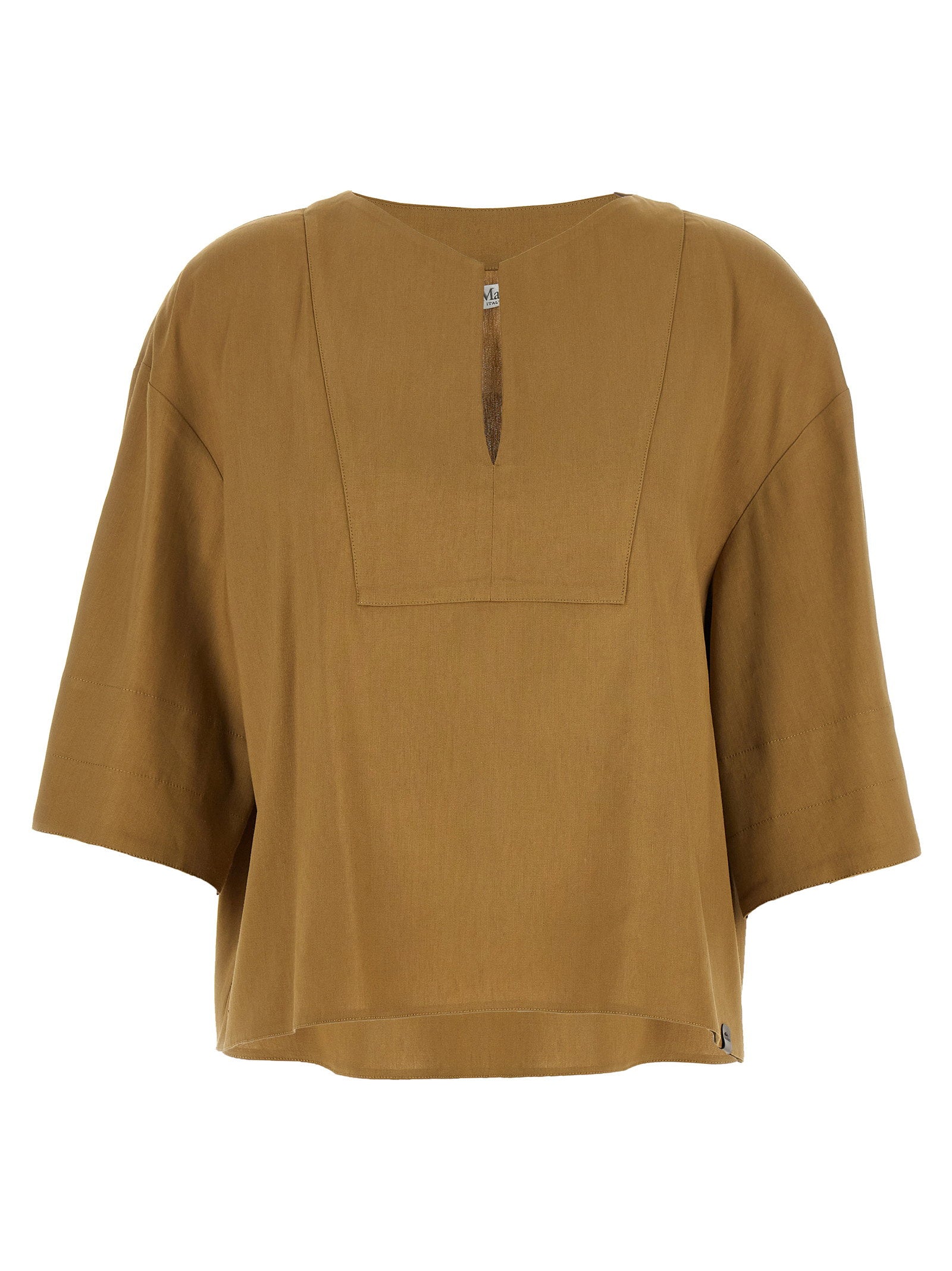 Max Mara Mxpsospiro Blouse — Camel