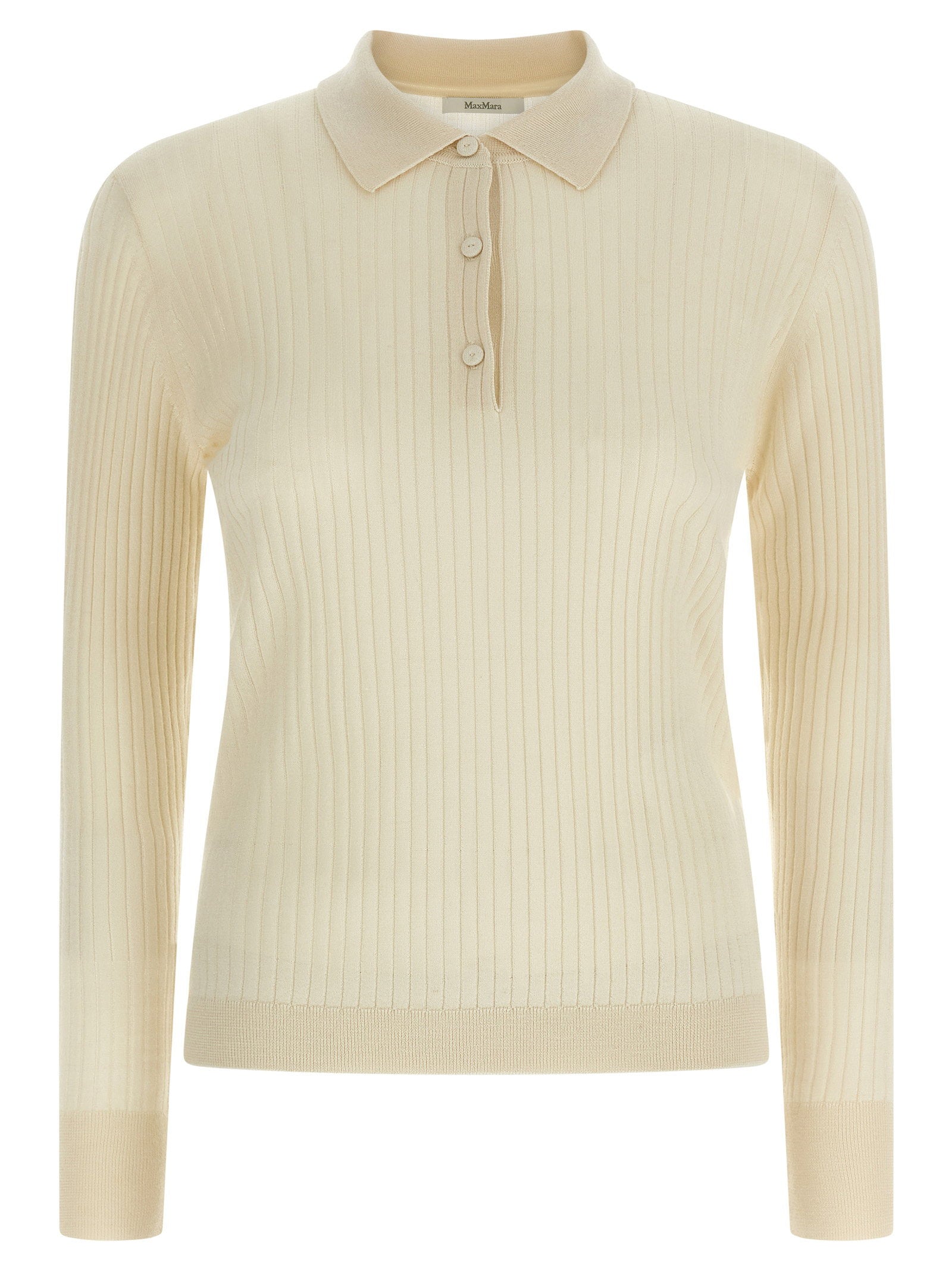 Max Mara Mxpgitano Polo Shirt — Cream
