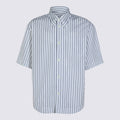Ami Paris Shirts White-blue _co