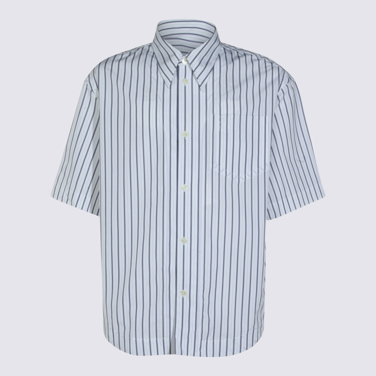 Ami Paris Shirts White-blue _co