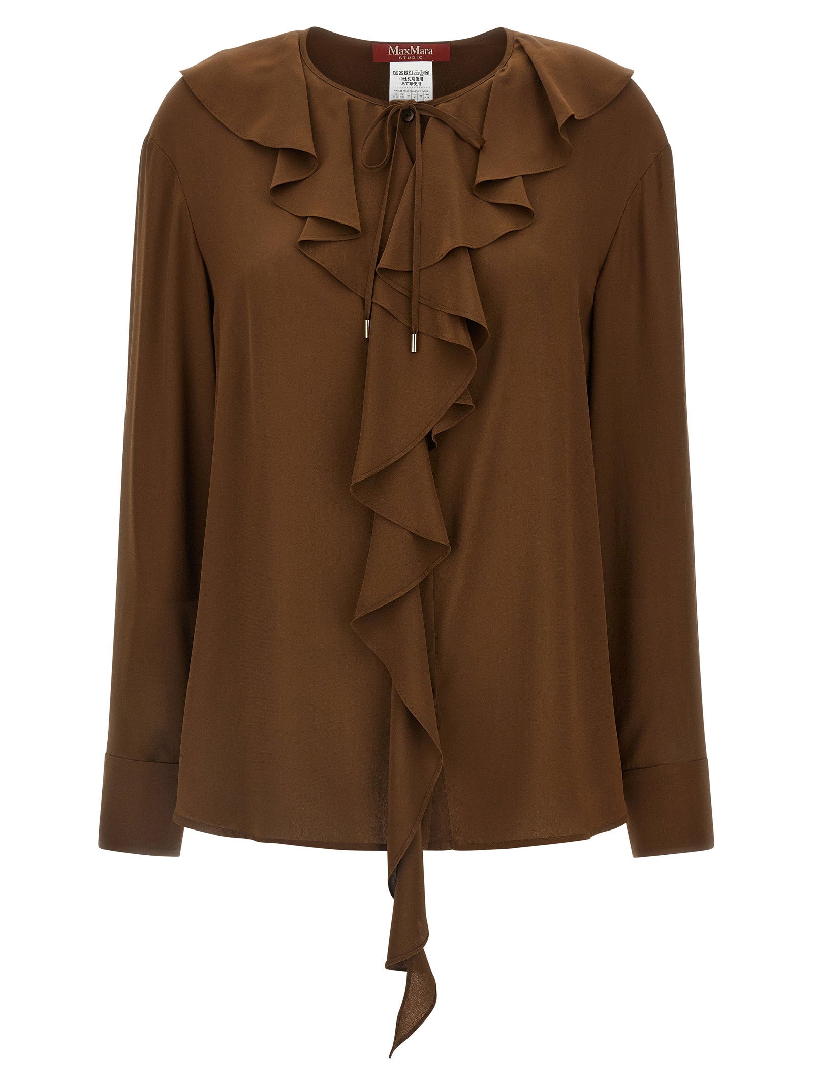 Max Mara Studio Blouse — Brown