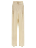 Max Mara Studio Trousers — Cream