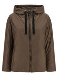 Max Mara The Cube Quilted Waterproof Canvas Down Jacket — Brown