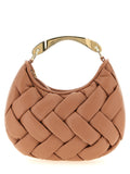 Twin Set Quilted Nappa Leather Shoulder Bag — Camel