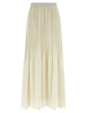 Twin Set Pleated Skirt — Cream