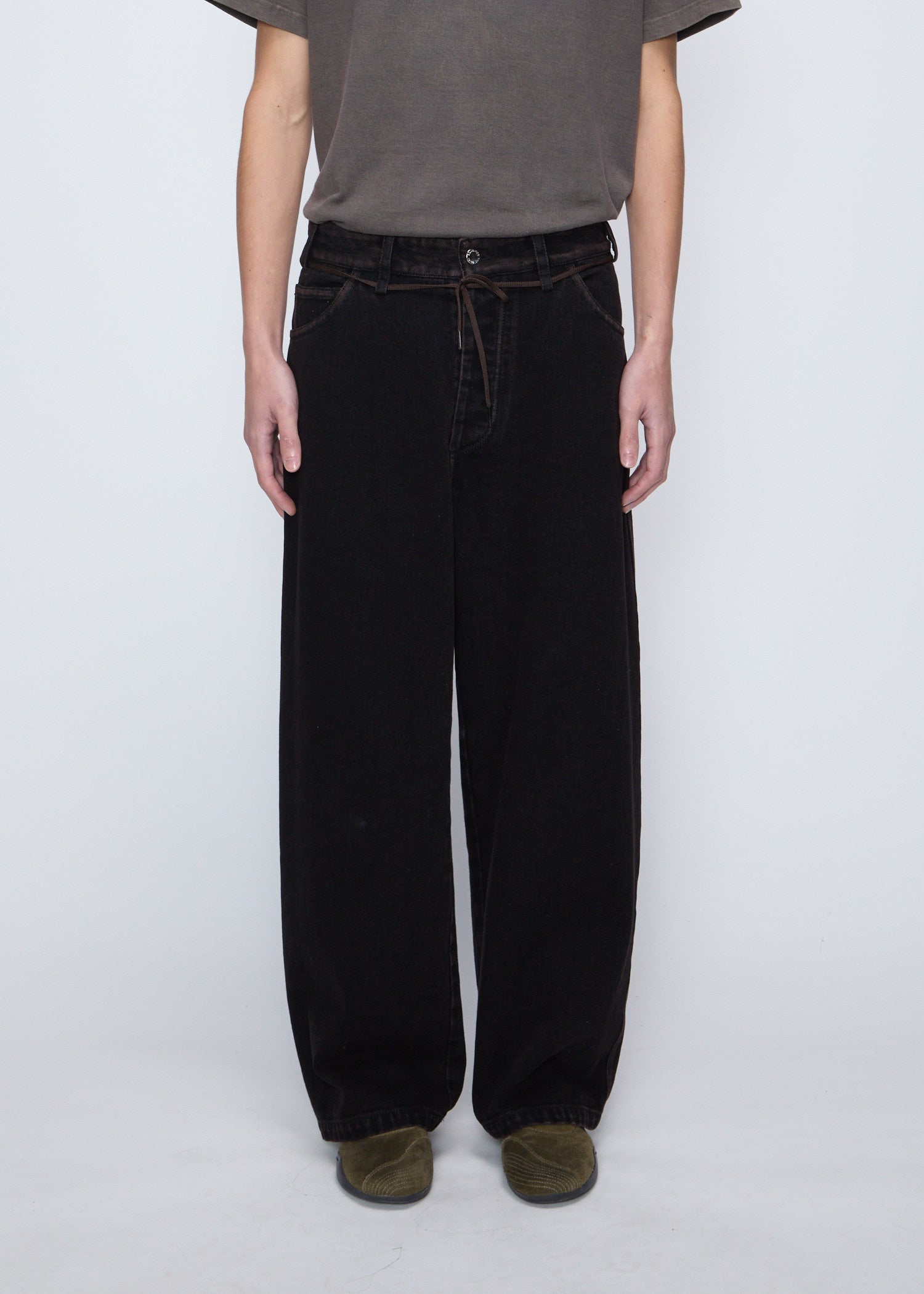 Song For The Mute Baggy Denim Jeans — Black