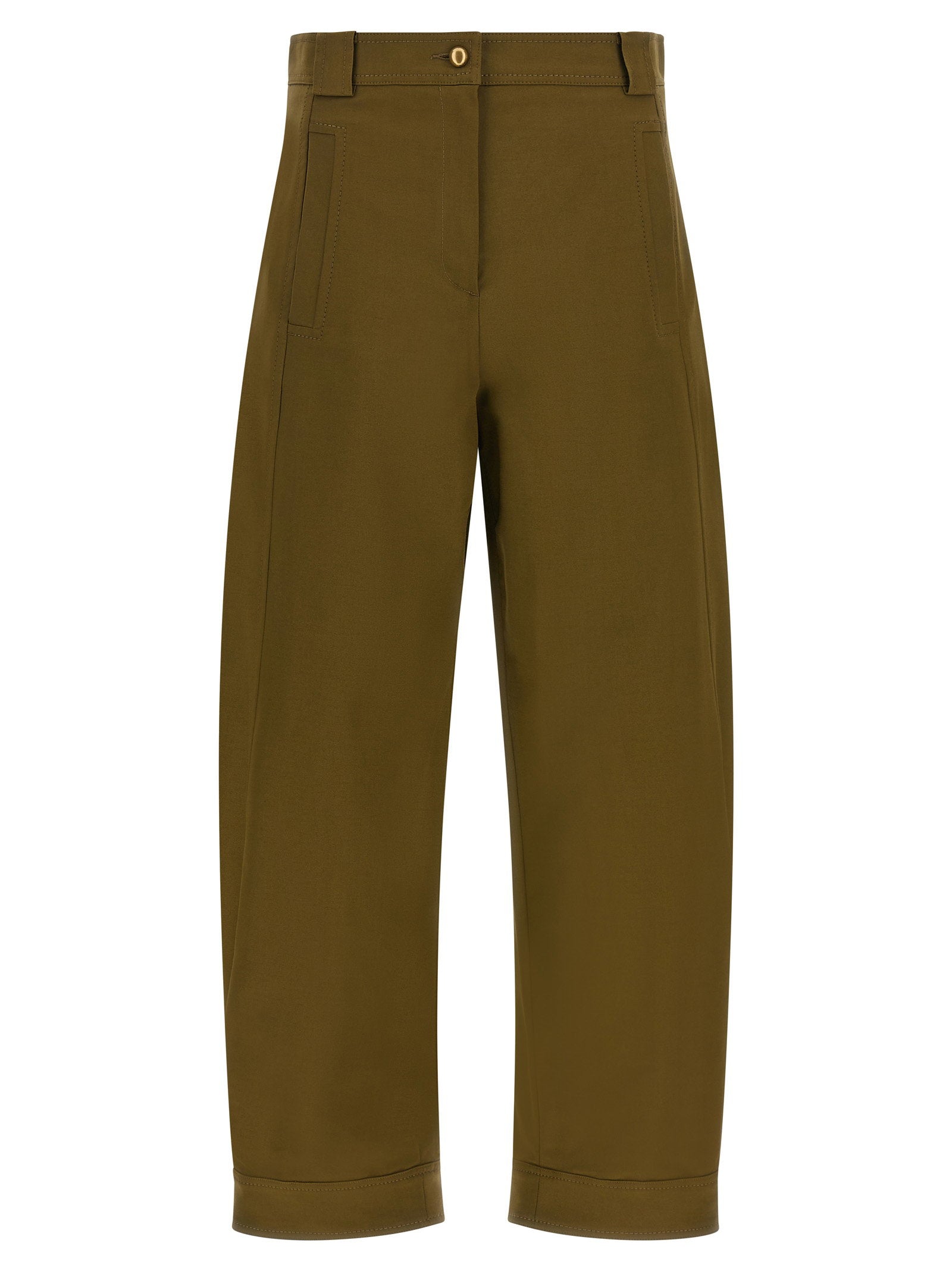 Max Mara Mxmadorni Trousers — Olive