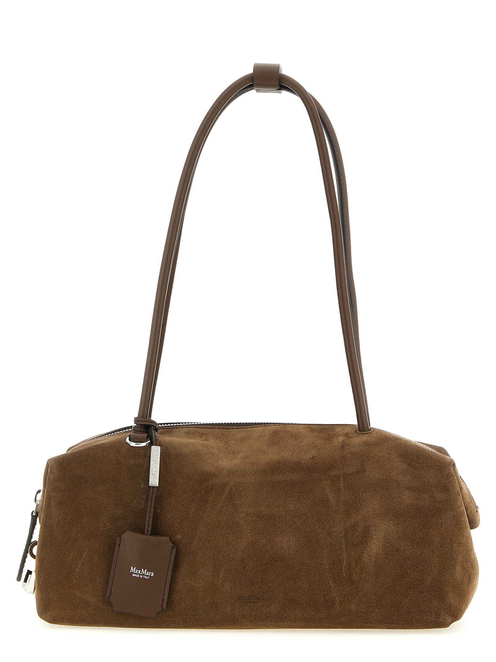 Max Mara Suede Shoulder Bag — Brown