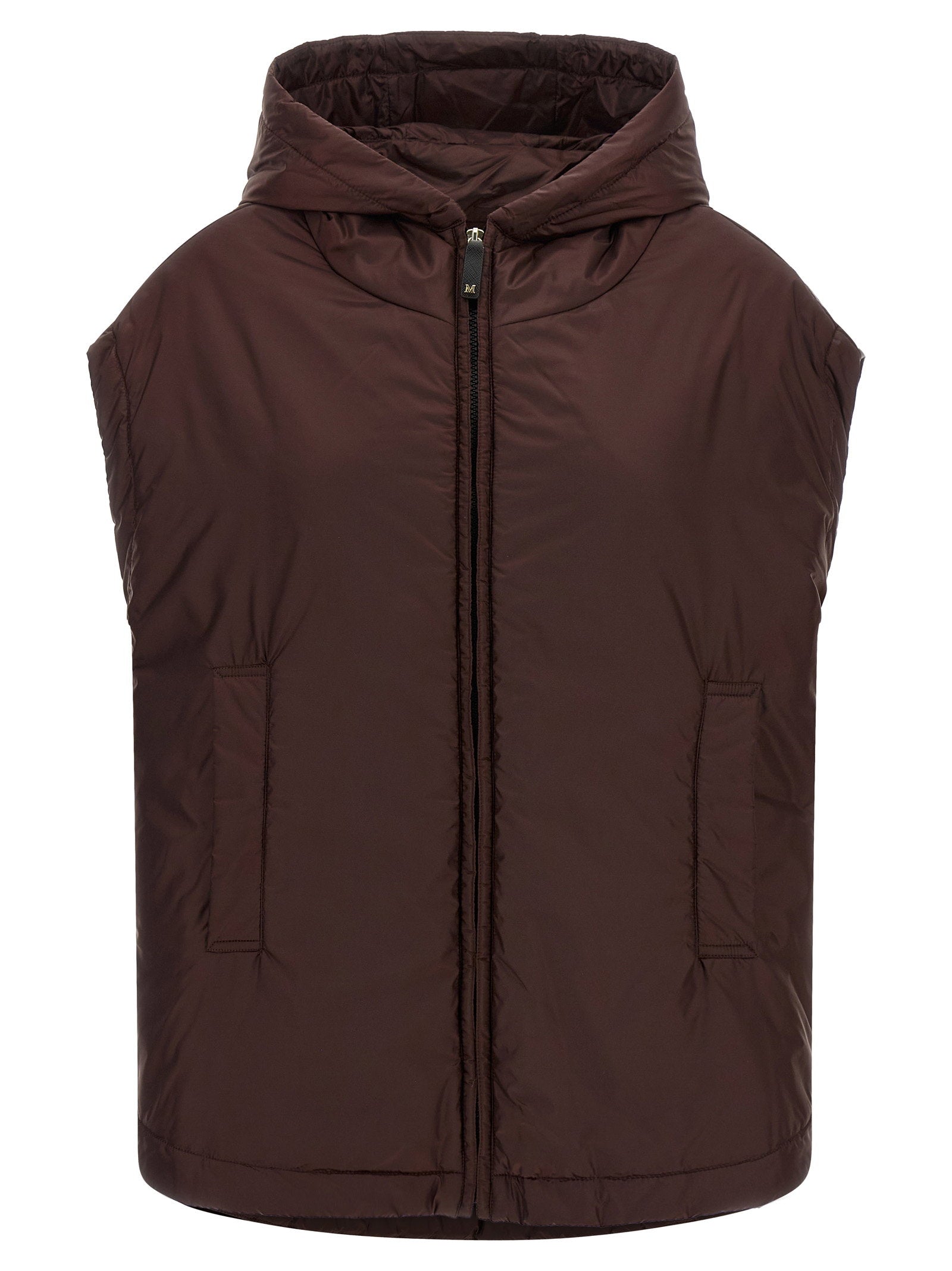 Max Mara The Cube Vest — Burgundy