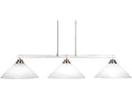 Toltec Lighting Odyssey 3-Light with White Marble Glass Shades