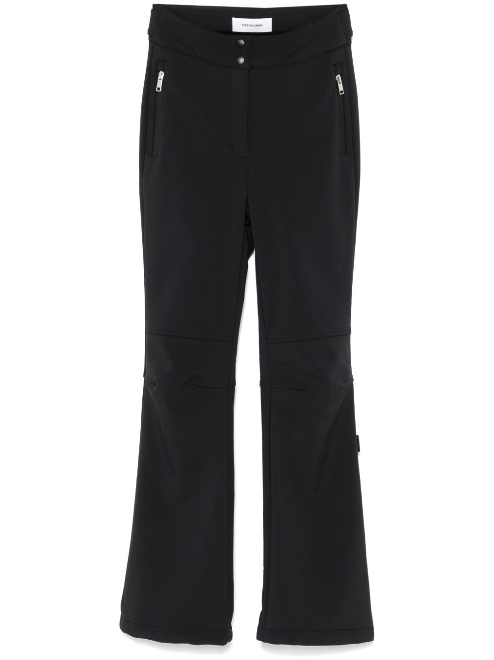 Yves Salomon Waterproof Flared Ski Trousers — Black