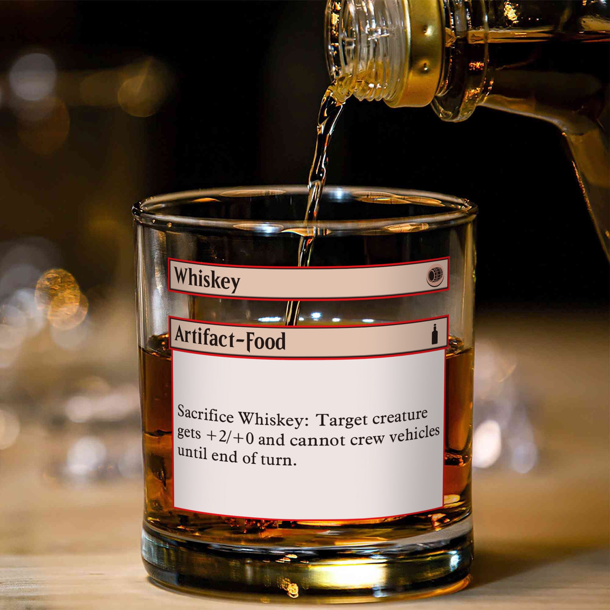 Vaso de Whisky Old Fashioned de 10 oz personalizado con texto en el fondo Regalo de cumpleaños para barman aficionado al whisky