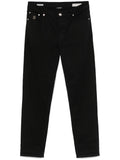 Brunello Cucinelli Logo-Embroidered Jeans — Black