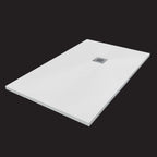 BATHME QUALSTONE Plato de Ducha Resina Blanco Ancho 90 cm