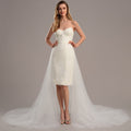 Bridal Wedding Dress White Detachable Sweetheart Sequin