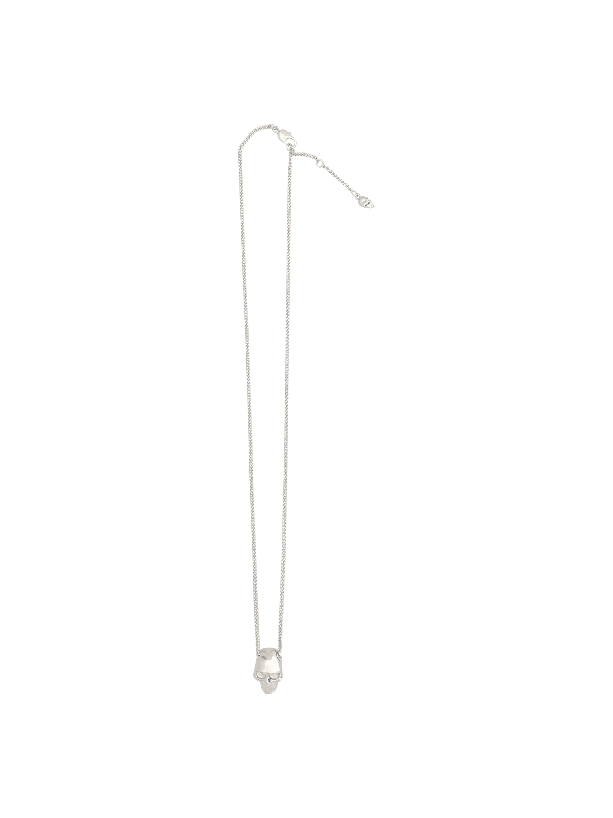 Alexander McQueen Skull Pendant Necklace — Silver