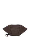 Brunello Cucinelli Interwoven Raffia Clutch — Brown