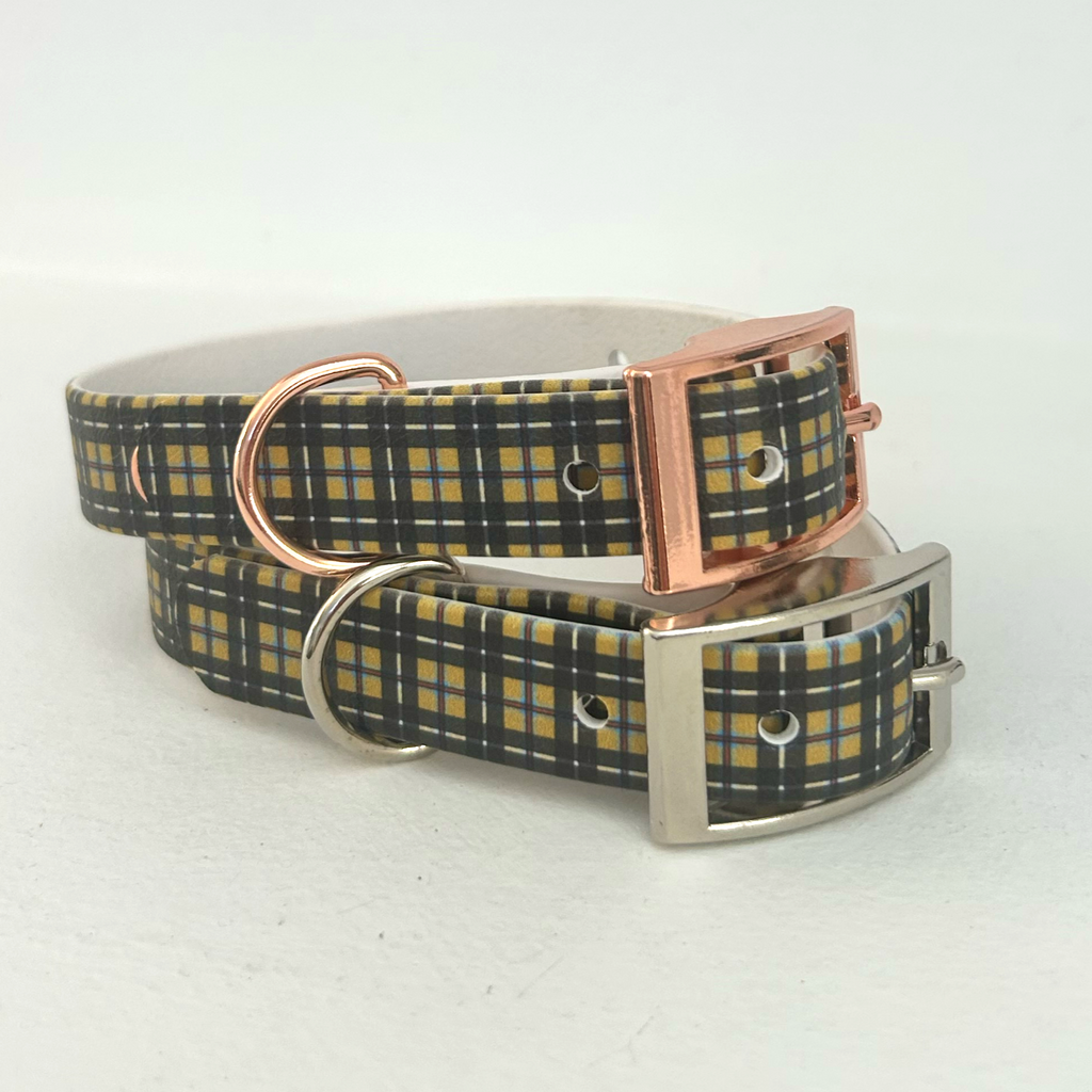 Cornish Tartan Handmade Dog Collar