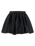 Paco Rabanne Satin Balloon Skirt — Black