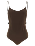 Jacquemus One-Piece Swimsuit — Brown