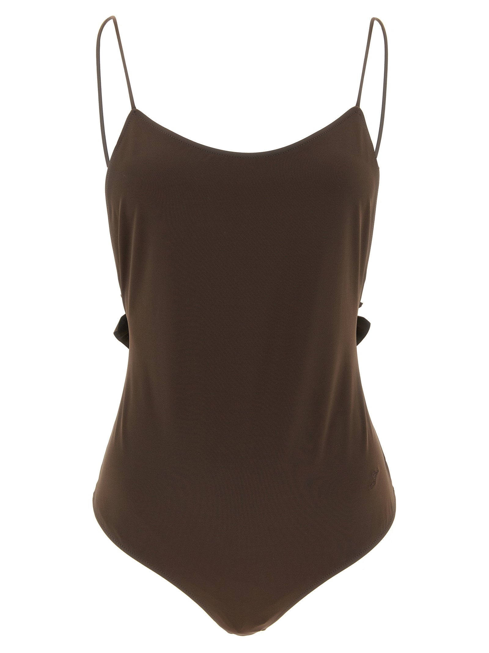 Jacquemus One-Piece Swimsuit — Brown
