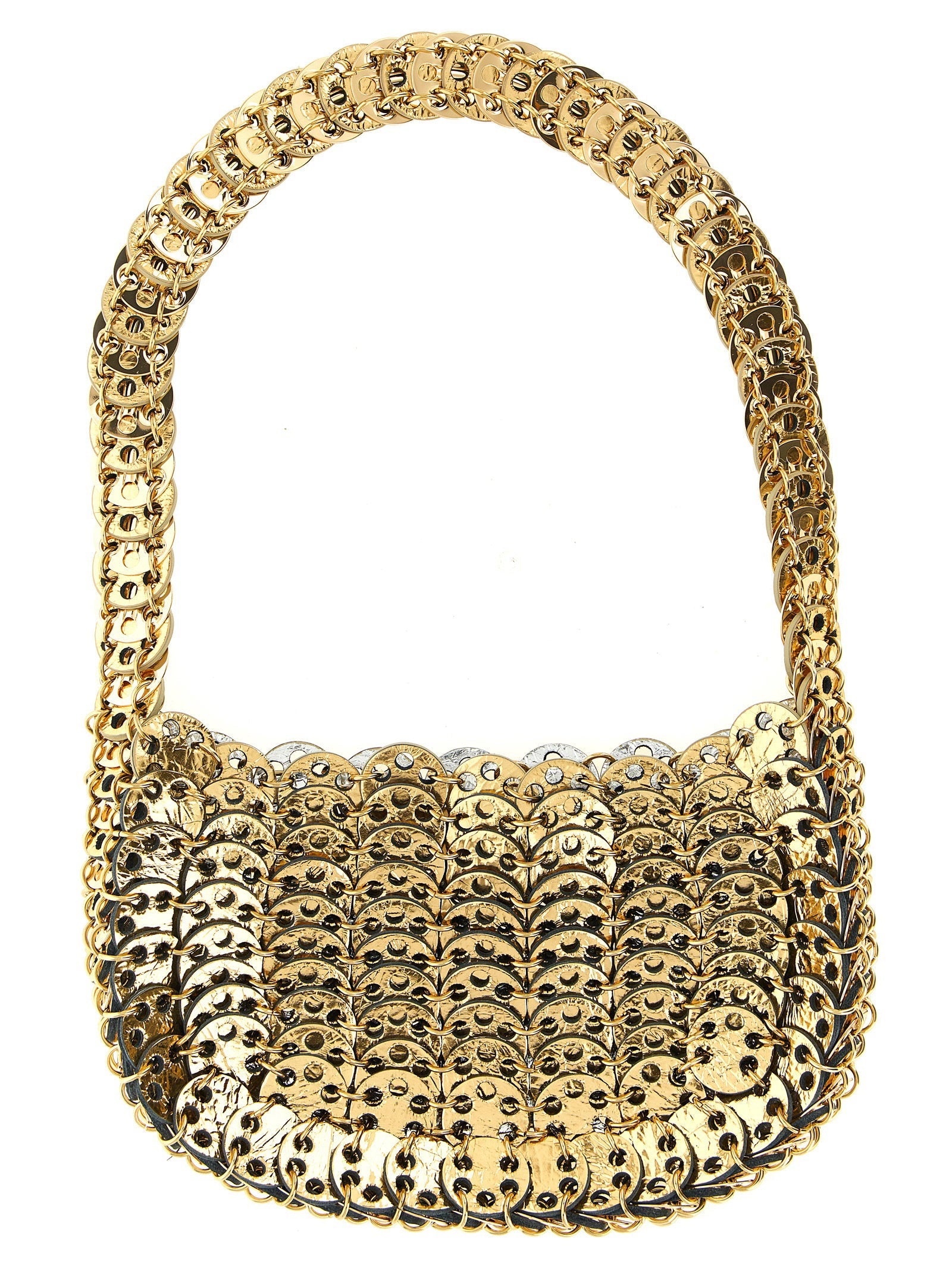 Paco Rabanne Moon Flip Shoulder Bag — Gold