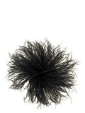 Gianluca Capannolo Black Ostrich Feather Brooch — Black