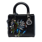 Limited Edition Medium Smooth Calfskin Embroidered Beaded Floral Lady Dior
