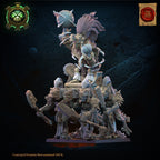 Tezcatlipoca, the Living God on Palanquin, Lost Kingdom Miniatures