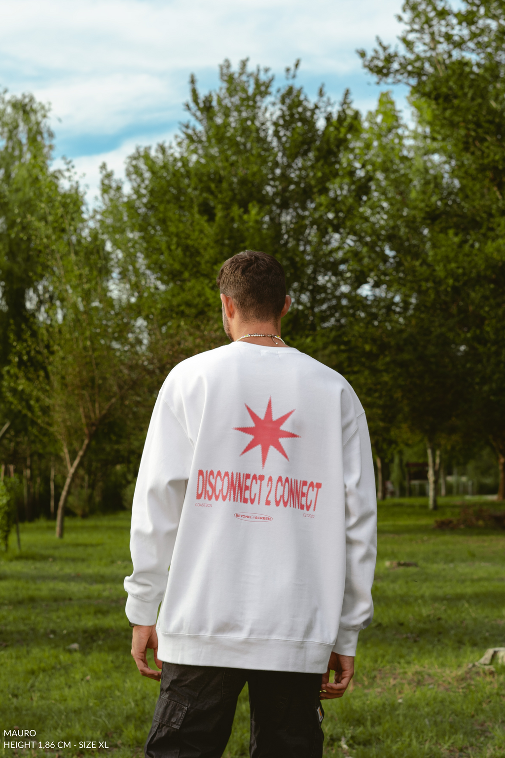 White Disconnect Sweatshirt