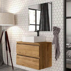 BATHME MADISON SQUARE Conjunto Completo Mueble de Baño Encimera Roble Ostippo