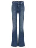L'agence Stone-Washed Flared Jeans — Blue