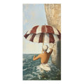 Vintage Beach Umbrella Bath Towel