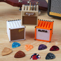 Personalizado 3D Impreso Retro Guitar Amp Forma Guitar Picks Caja de Almacenamiento con Nombre Regalo de Cumpleaños para Músico Guitarrista