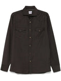 Brunello Cucinelli Virgin Wool Shirt — Black