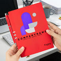 Personalizada Logotipo de la empresa PU cuero cuaderno pluma Set con nombre y lema aniversario promoción regalo para el empleado
