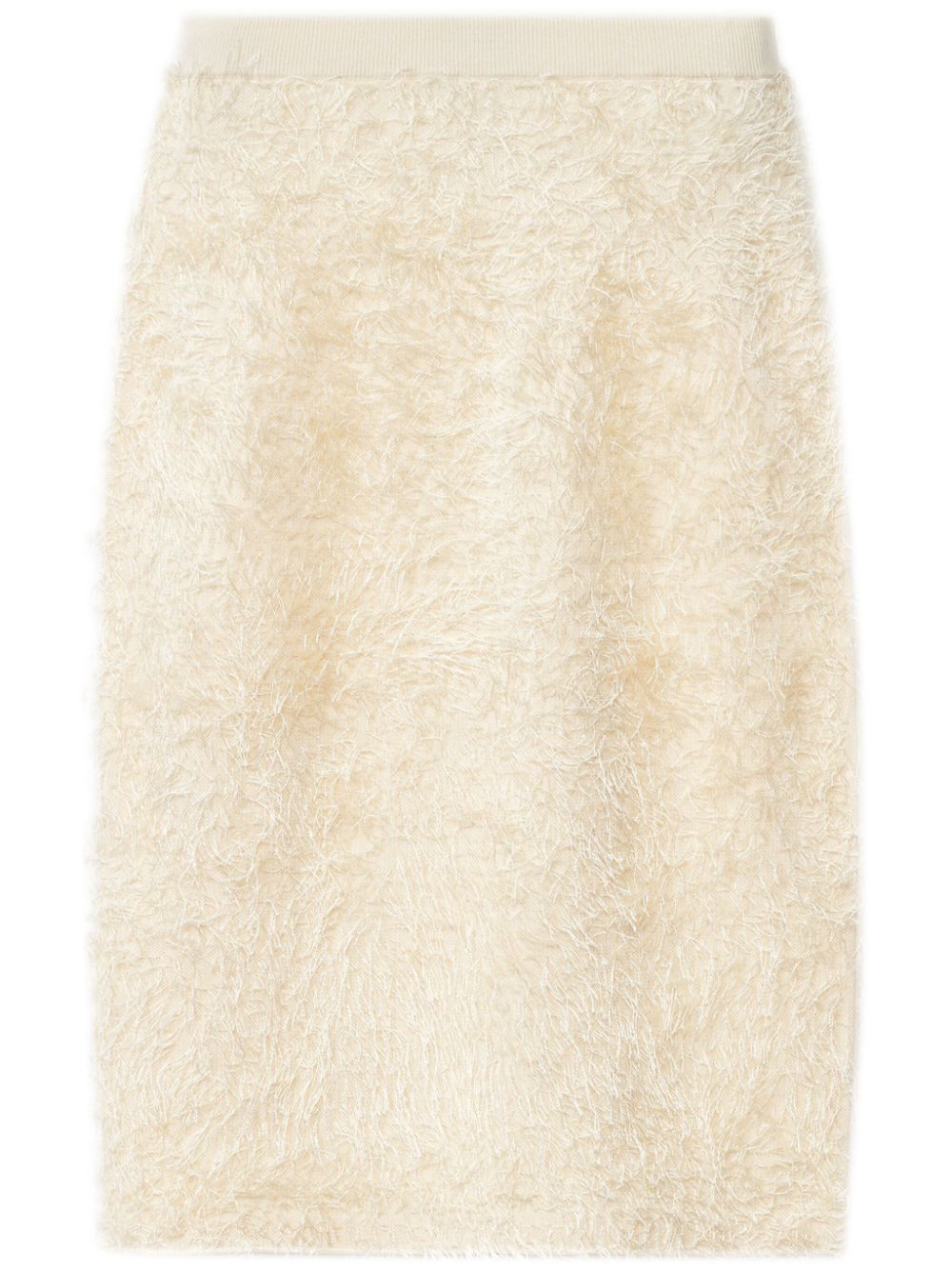 Fabiana Filippi Textured-Finish Midi Skirt — Beige