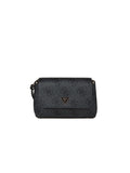 Guess Meridian II Flap Crossbody Bag — Black