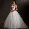 Bridal Wedding Dress Ivory Long Sweetheart Ball-Gown Princess