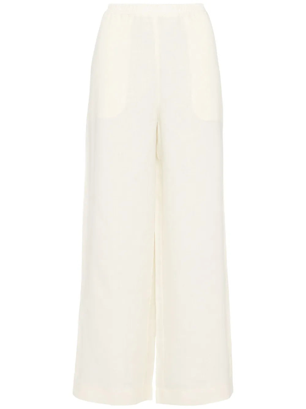 Eres Wide-Leg Linen Trousers — White