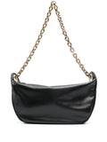 Fabiana Filippi Eyelet-Detail Leather Shoulder Bag — Black