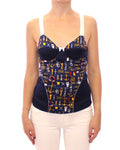 Women's Blue Sailor Motive Tank Top Polyester