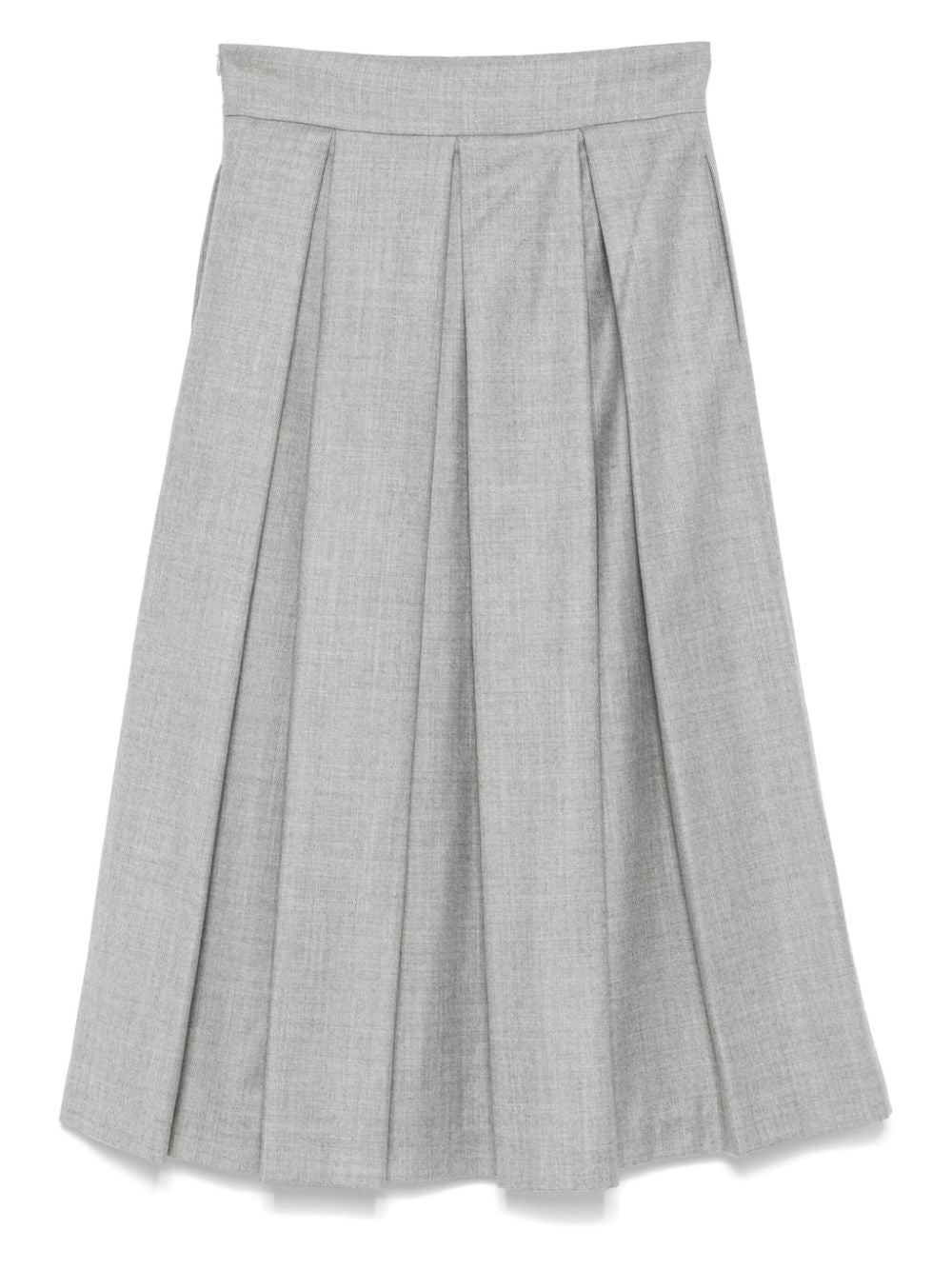 Eleventy Pleated Skirt — Grey