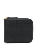 Fabiana Filippi Zip-Around Leather Wallet — Black