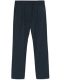 Herno Tapered Nylon Trousers — Navy
