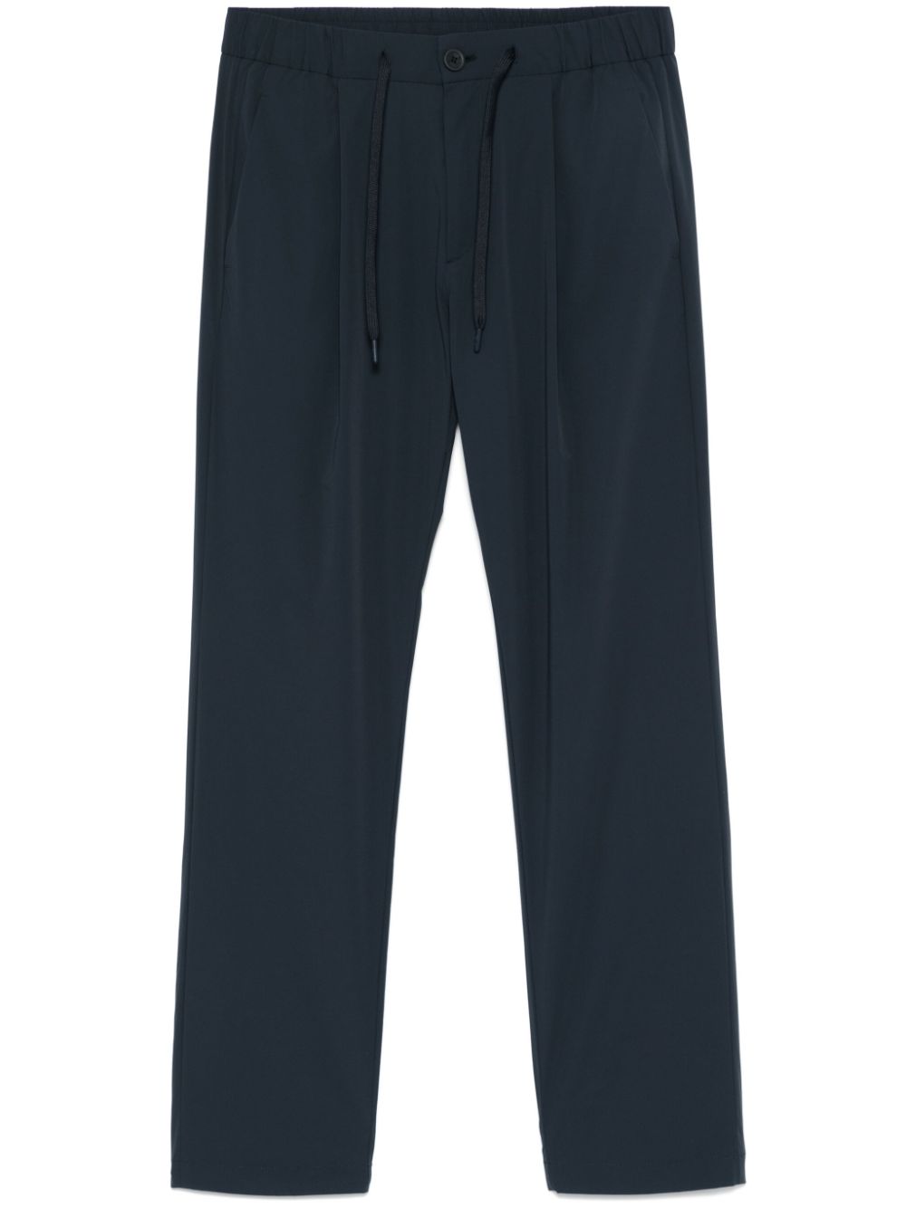 Herno Tapered Nylon Trousers — Navy