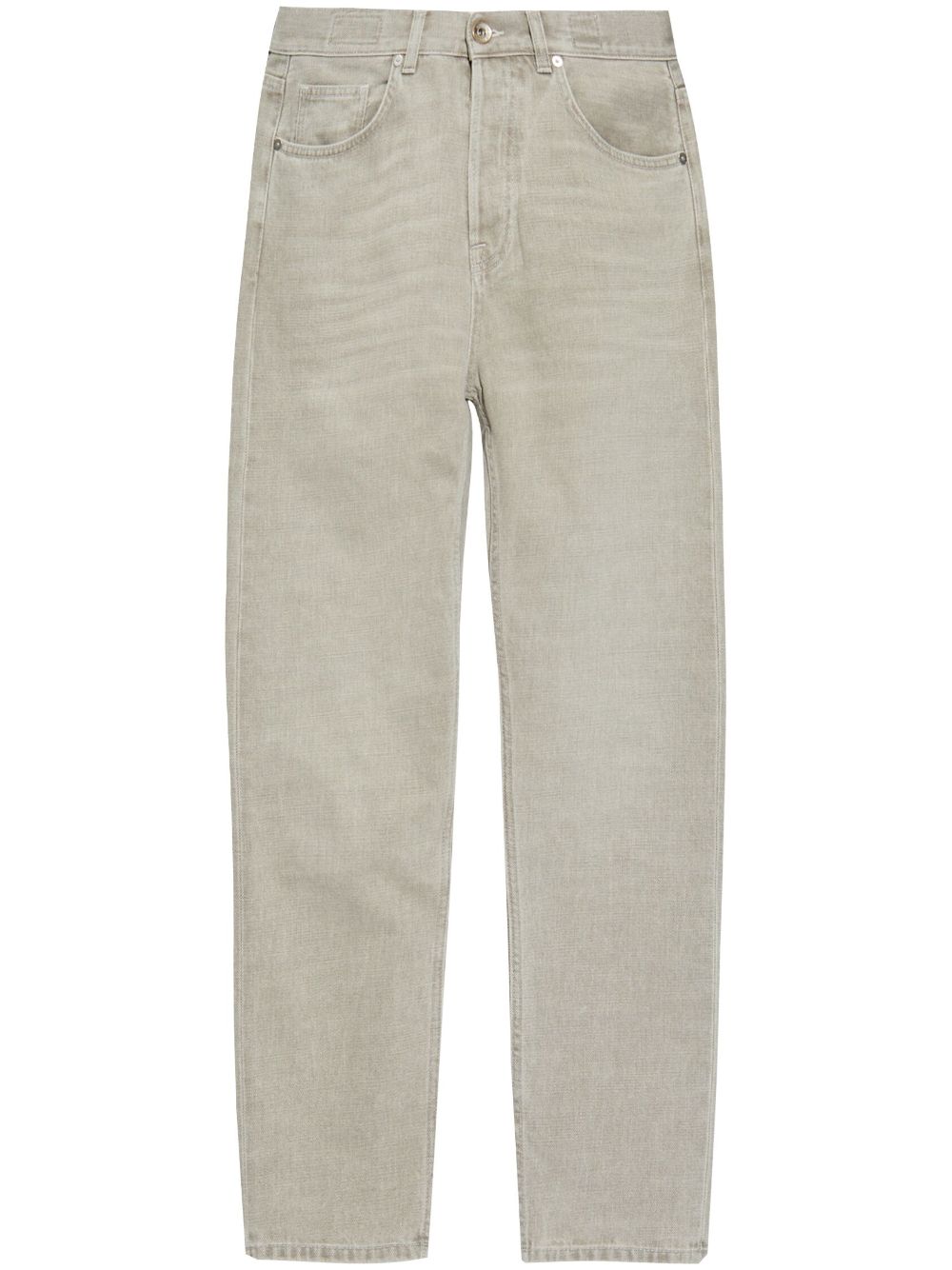 Eleventy Light Grey Buttoned Jeans — Grey