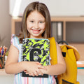 Cuaderno de rayas personalizado Camo A5 espiral con nombre inicial y 120 páginas Navidad Vuelta al cole Regalo para niños Estudiantes