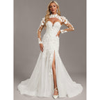 Bridal Wedding Dress Ivory Long Mermaid